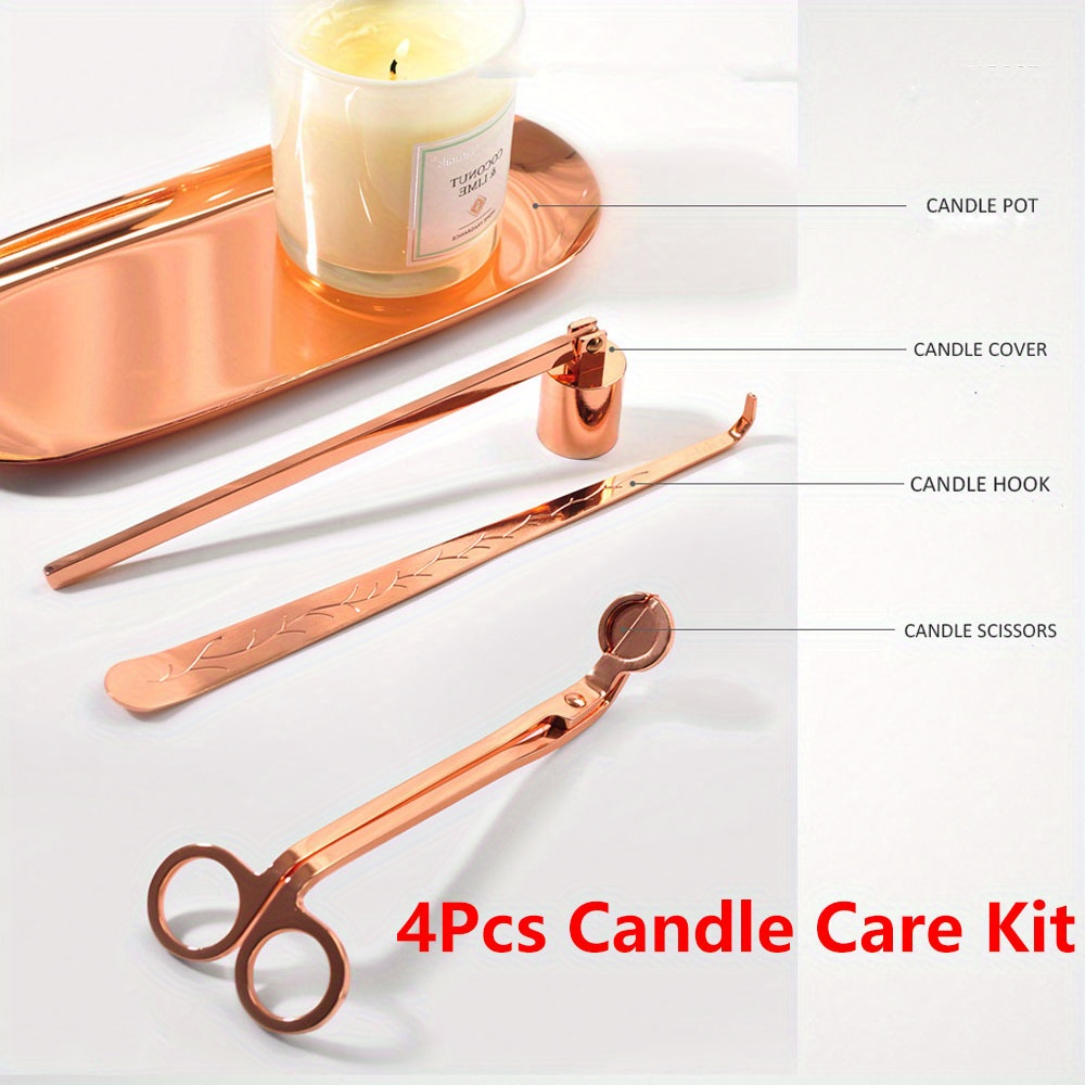 Candle Making Accessories - 4pcs/set Luxury Candle Care Kit Stainless