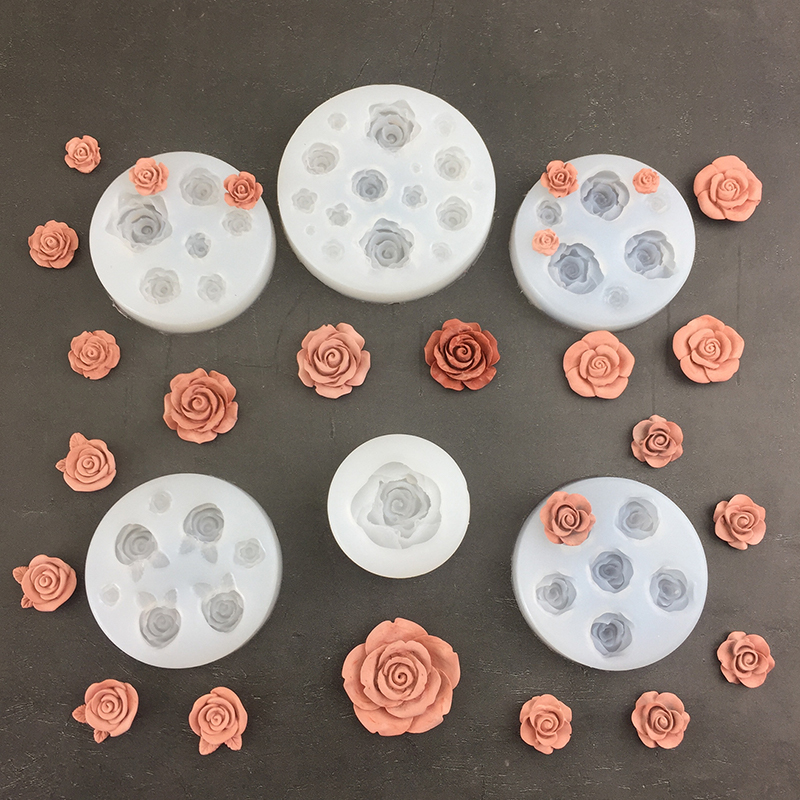 3D Rose Flower Shape Leaf Sili - đánh giá và giá Candle Making Accessories