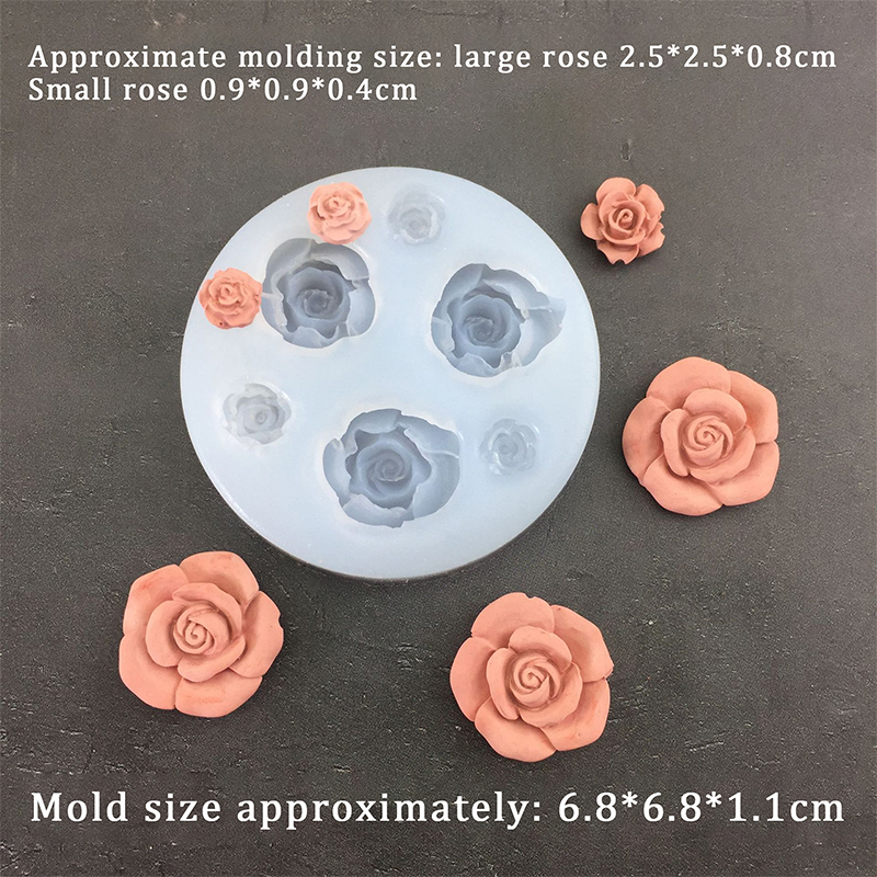 3D Rose Flower Shape Leaf Sili - đánh giá và giá Candle Making Accessories
