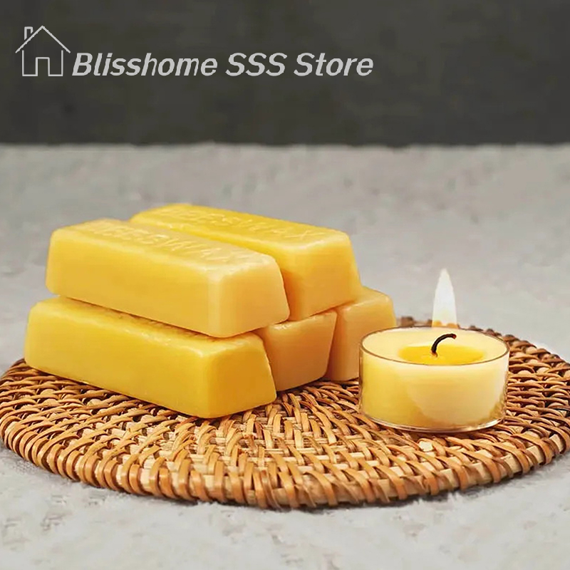 【S】4/8Pcs Pure Beeswax Blocks, - đánh giá và giá Candle Making Tips