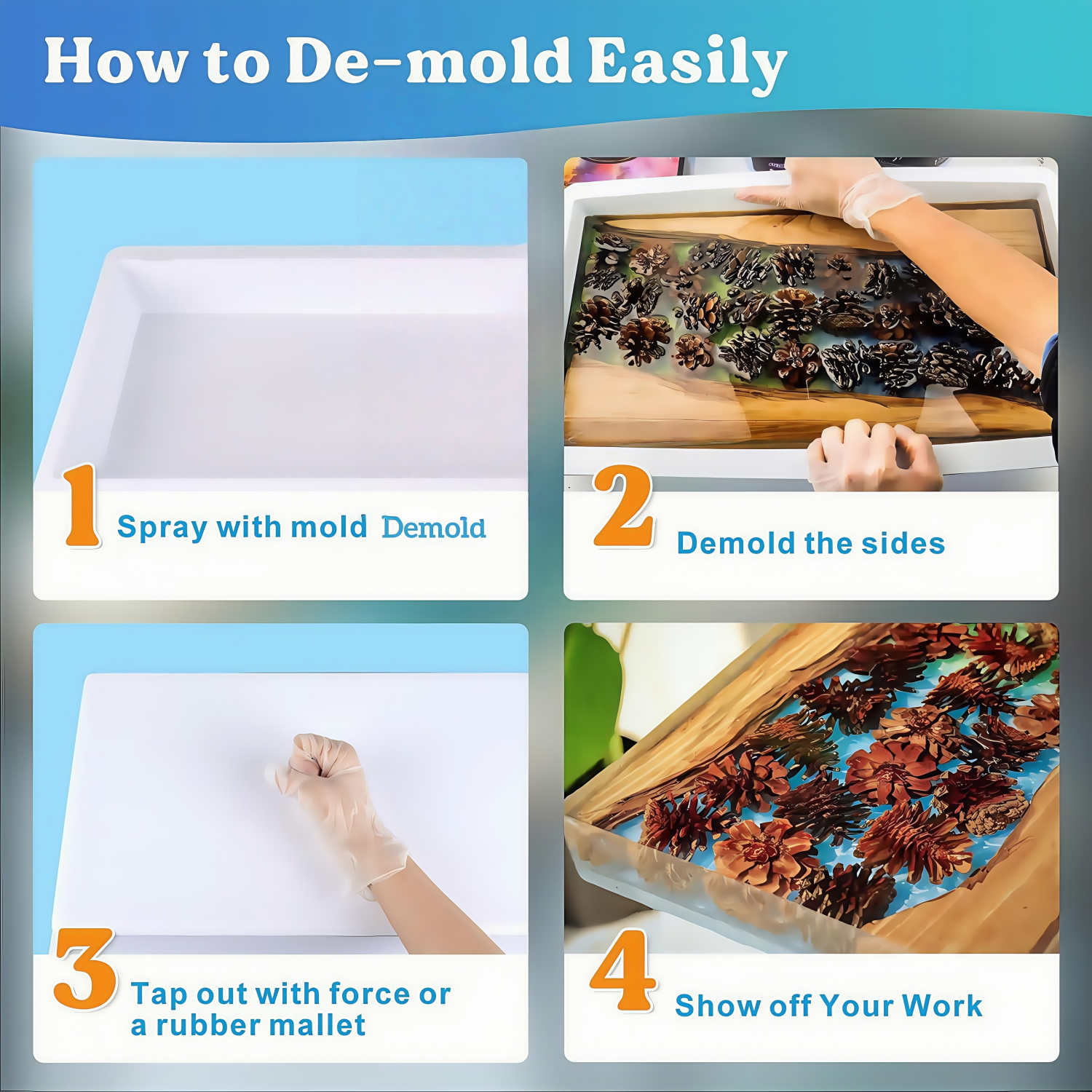 Epoxy Mold Demold Spray, Fast- - đánh giá và giá Candle Mold Silicone