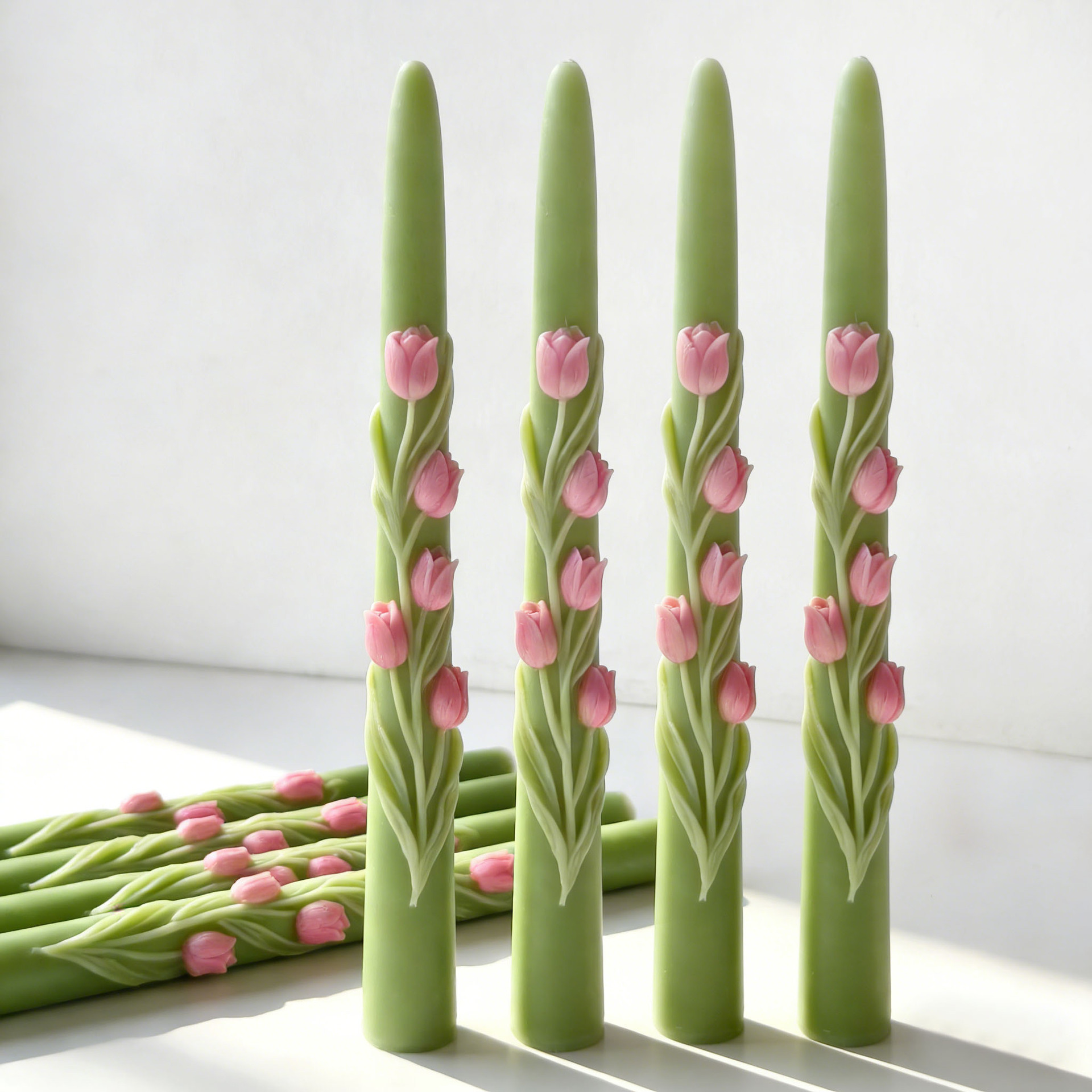 Long Pole Flower Taper Candle  - đánh giá và giá Candle Making Tips
