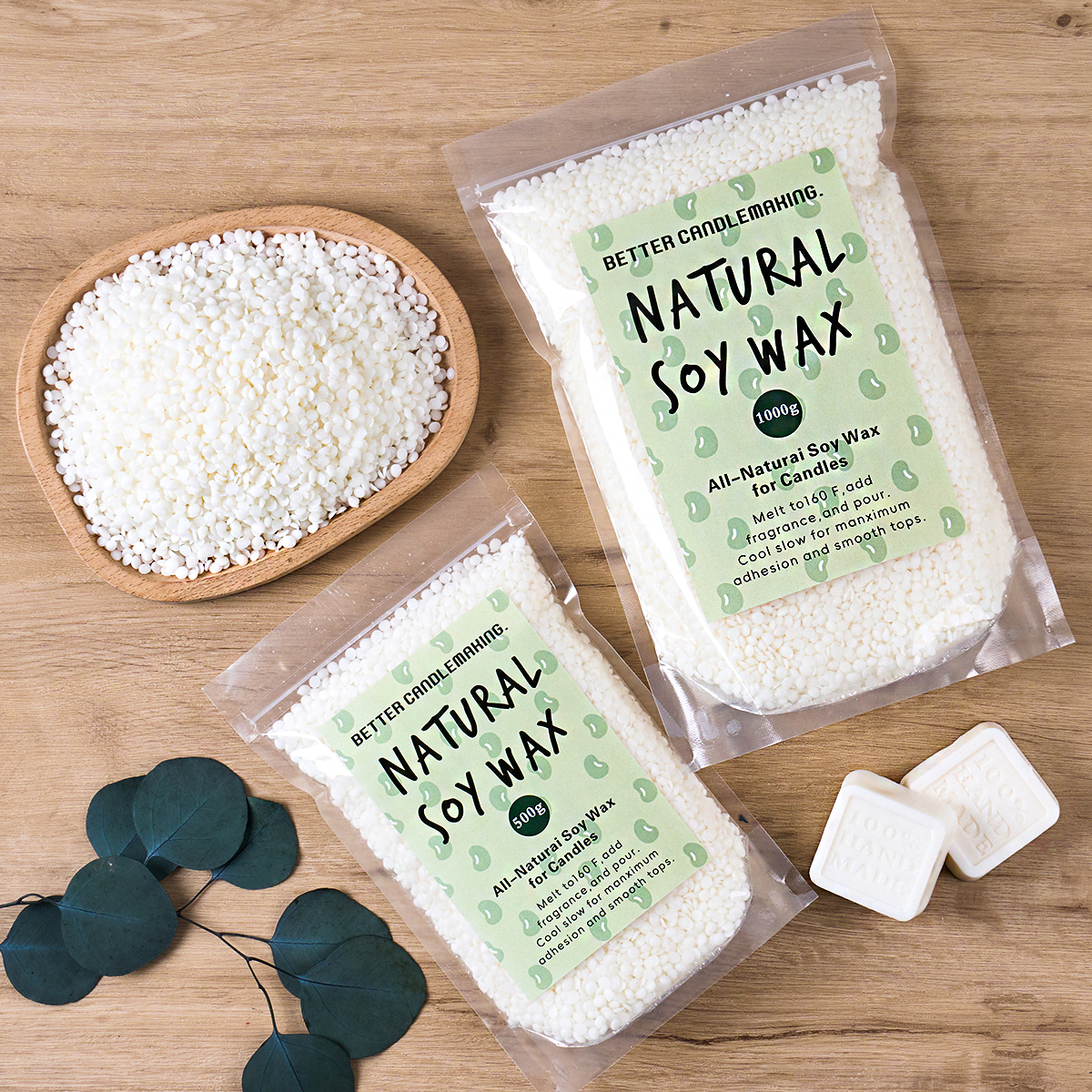 500g/1000g Natural Soy Wax DIY - đánh giá và giá Candle Making Wicks