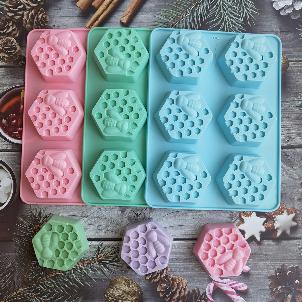 Silicone Hexagonal Bee Soap Mo - đánh giá và giá Candle Making Tips