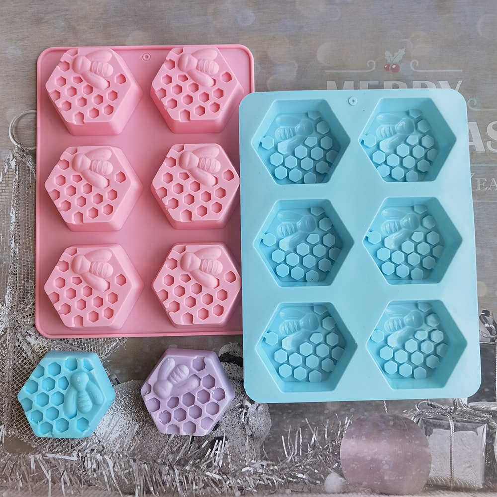 Silicone Hexagonal Bee Soap Mo - đánh giá và giá Candle Making Tips