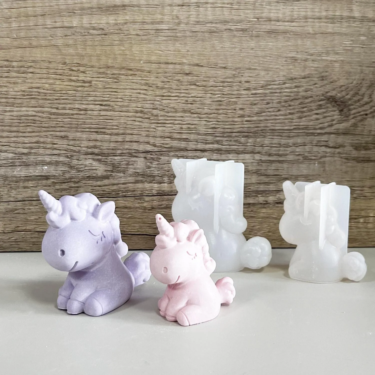 3D Geometric Silicone Unicorn  - đánh giá và giá Candle Making Accessories