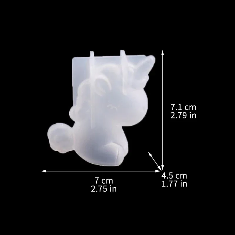 3D Geometric Silicone Unicorn  - đánh giá và giá Candle Making Accessories