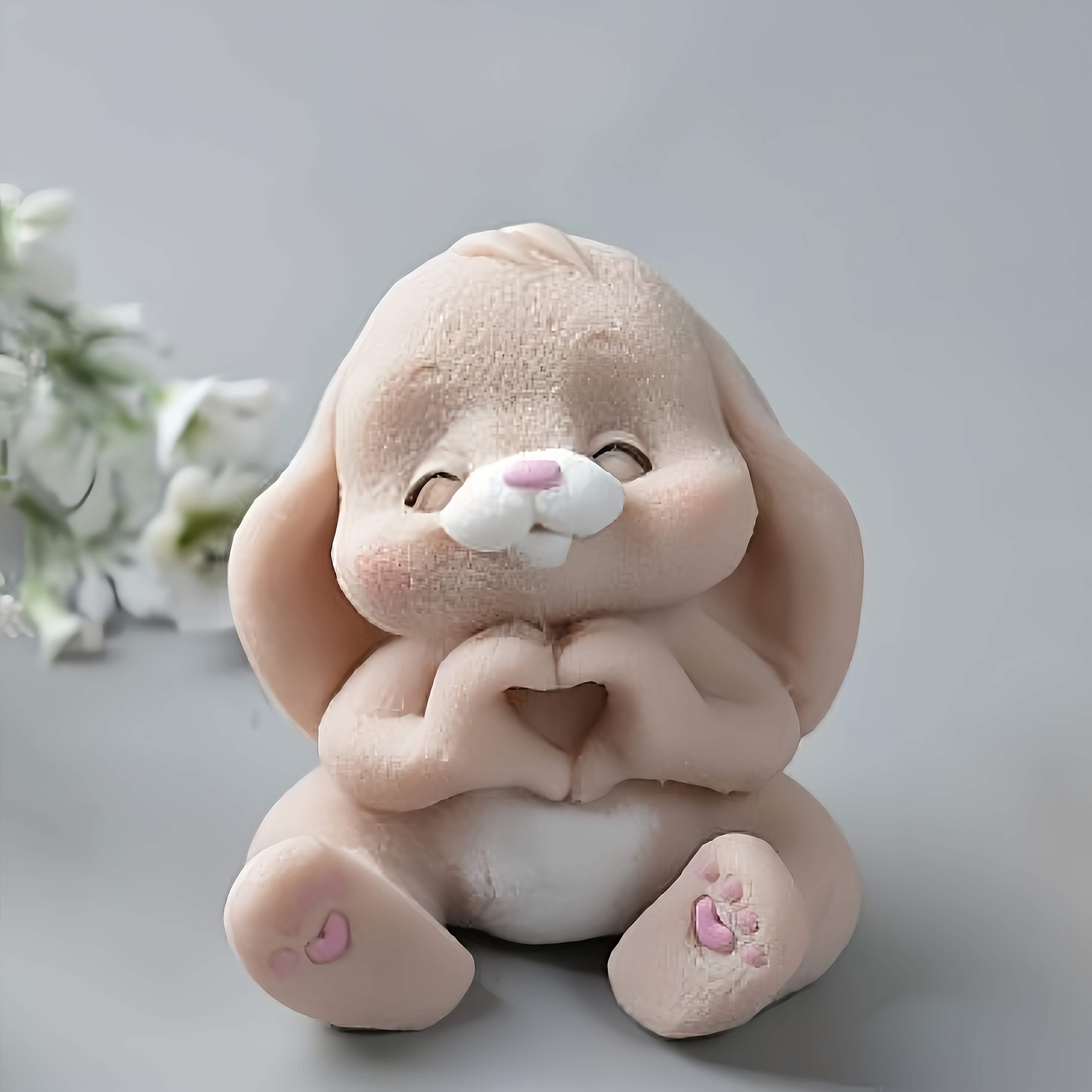 1pc Adorable Rabbit Resin Sili - đánh giá và giá Candle Mold Silicone
