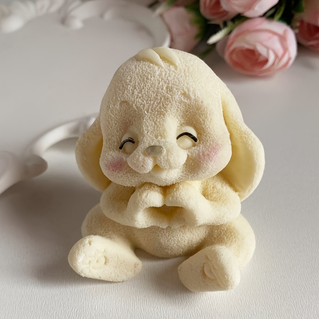 1pc Adorable Rabbit Resin Sili - đánh giá và giá Candle Mold Silicone