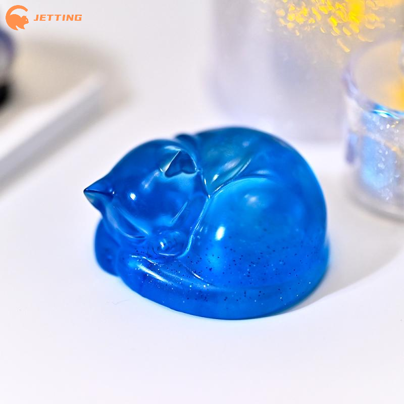 1PCS Sleeping Cat Dog Ornament - đánh giá và giá Candle Mold Silicone