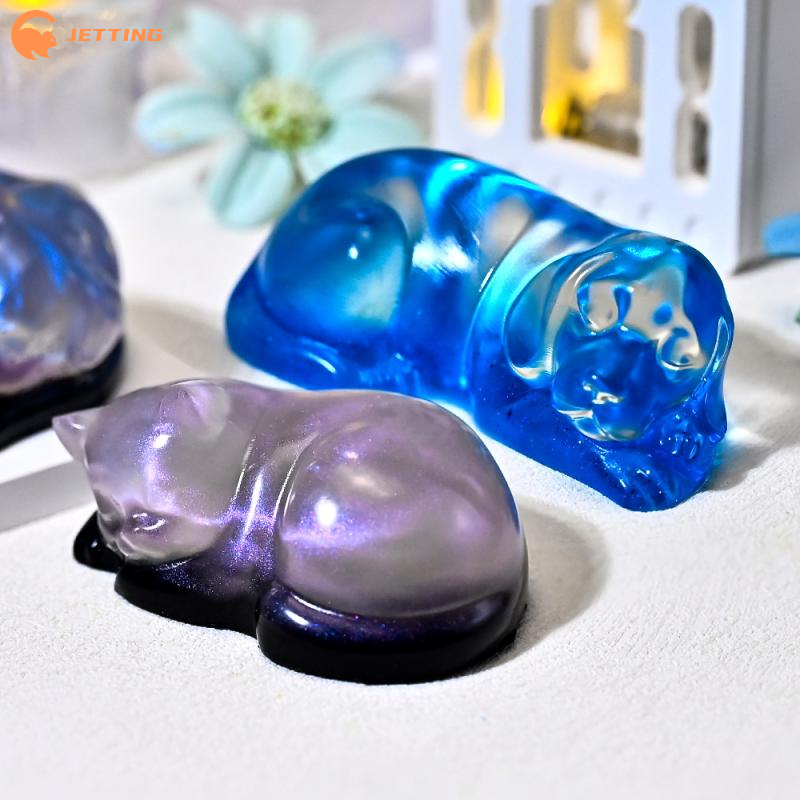 1PCS Sleeping Cat Dog Ornament - đánh giá và giá Candle Mold Silicone