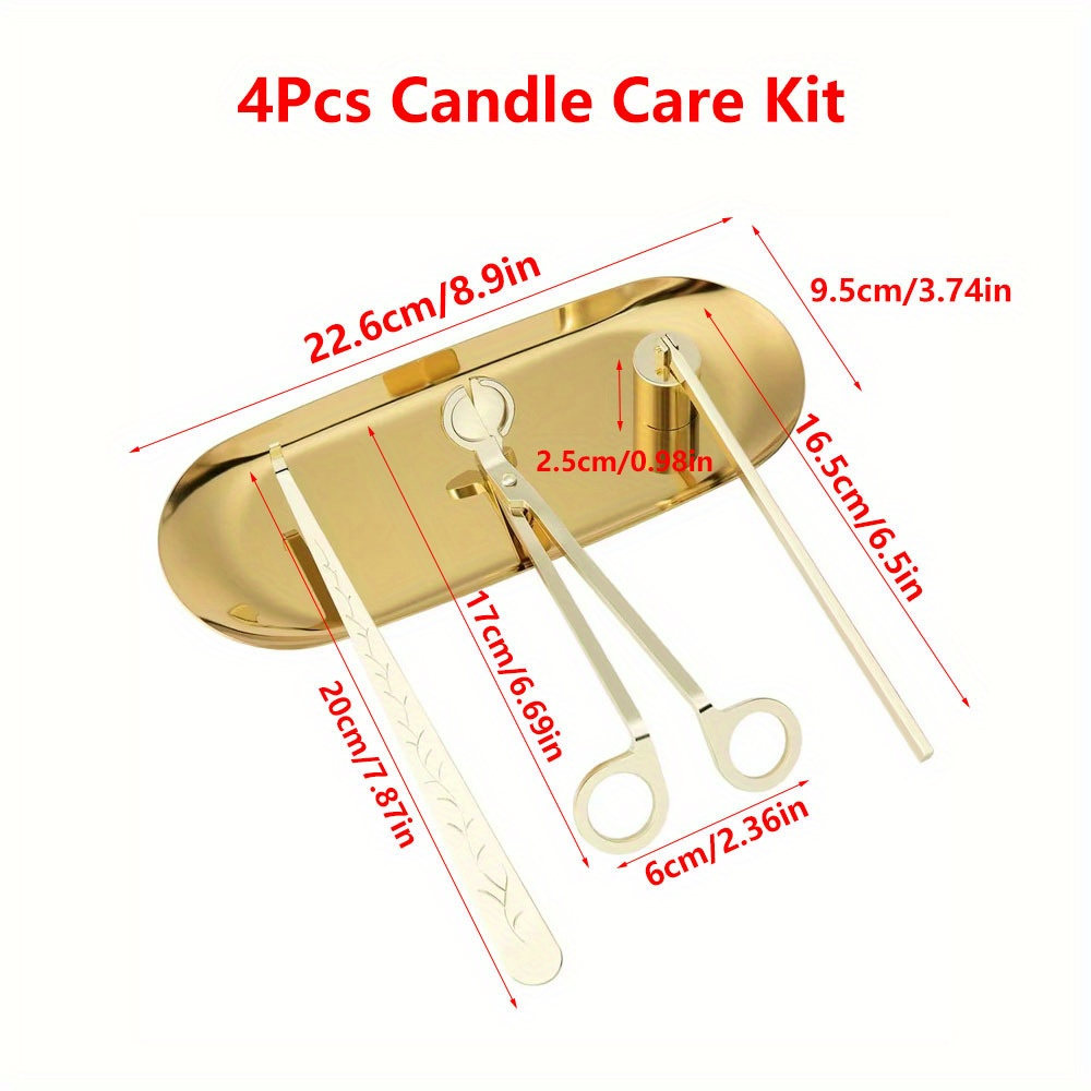 4pcs/set Luxury Candle Care Ki - đánh giá và giá Candle Making Accessories