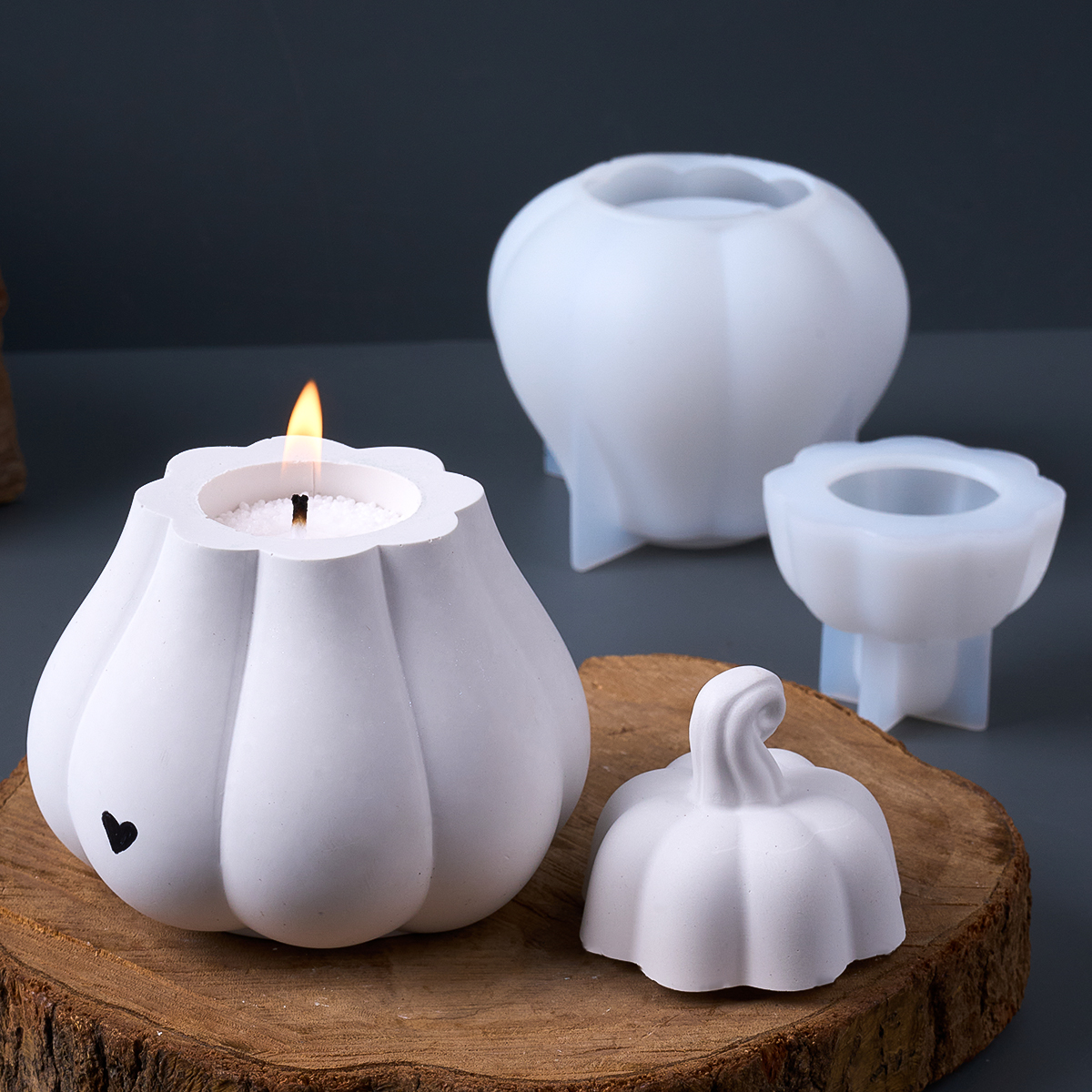 DIY Pumpkin Storage Box Silico - đánh giá và giá Candle Mold Silicone