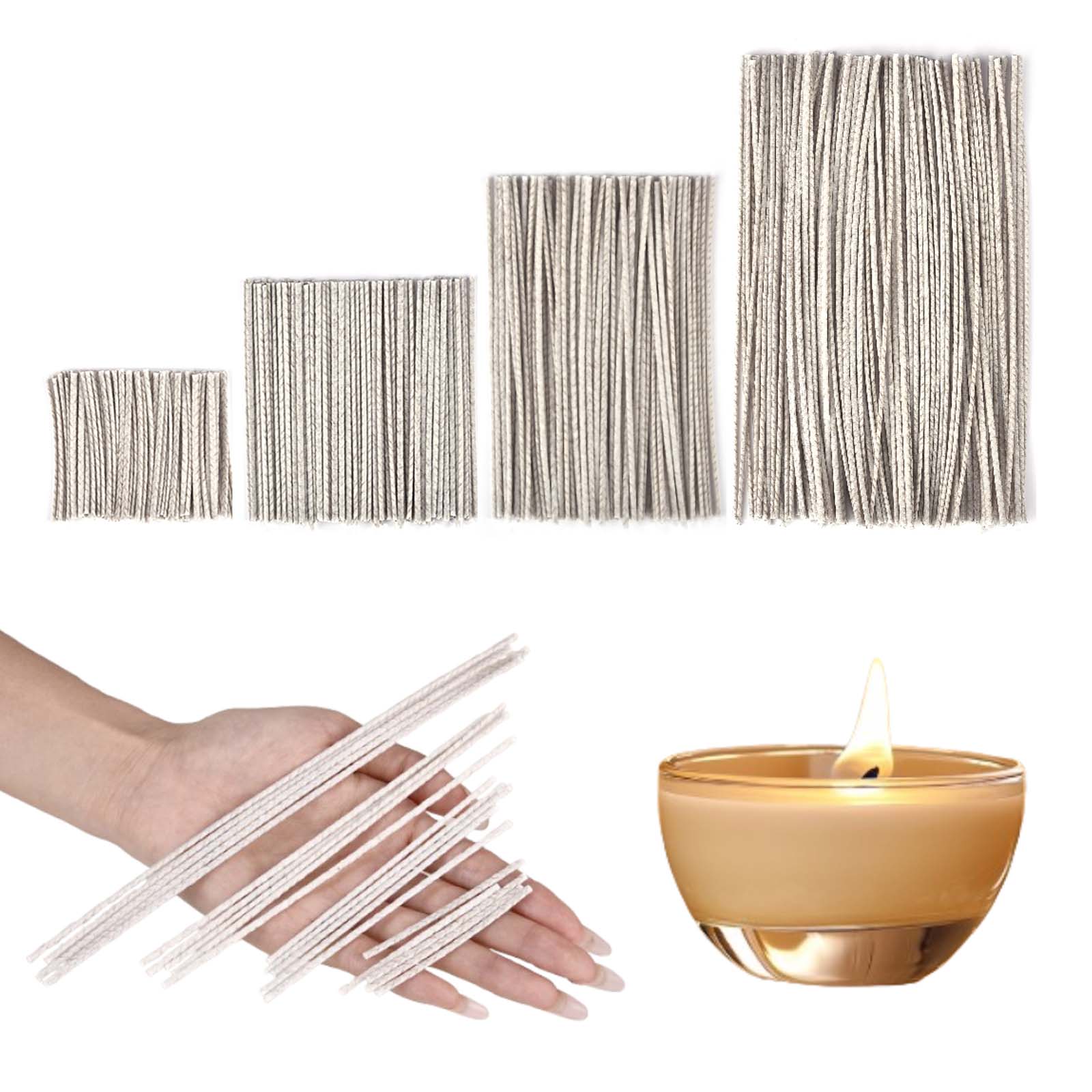 100Pcs 6/10/15/20Cm Waxed Cott - đánh giá và giá Candle Making Wicks