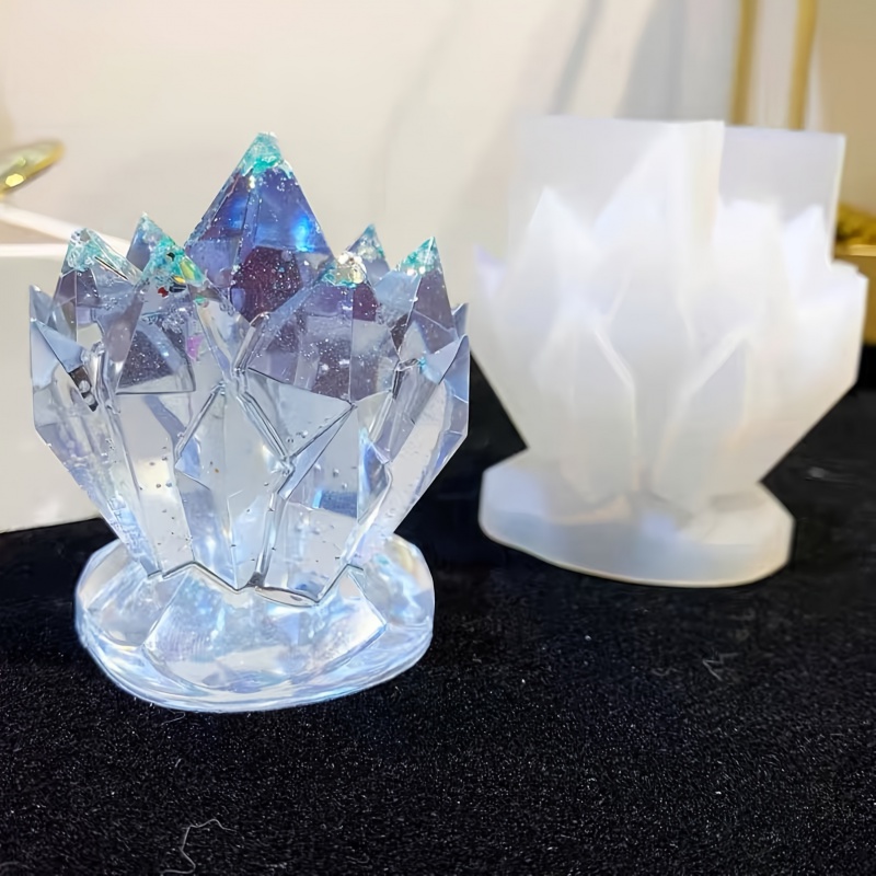 1pcCrystal Cluster Decorative  - đánh giá và giá Candle Mold Silicone