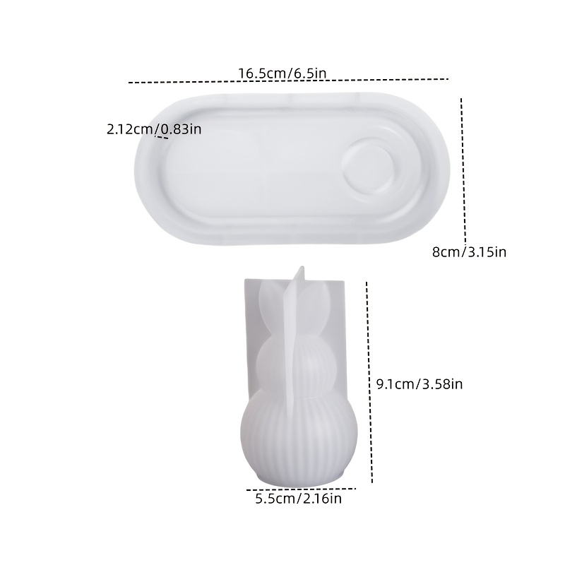 DIY Plaster Silicone Mold 2pcs - đánh giá và giá Candle Mold Silicone