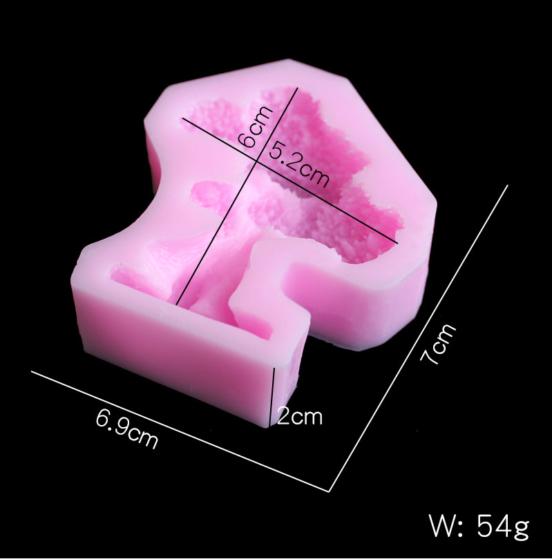 Pine tree silica gel mold DIY  - đánh giá và giá Candle Mold Silicone