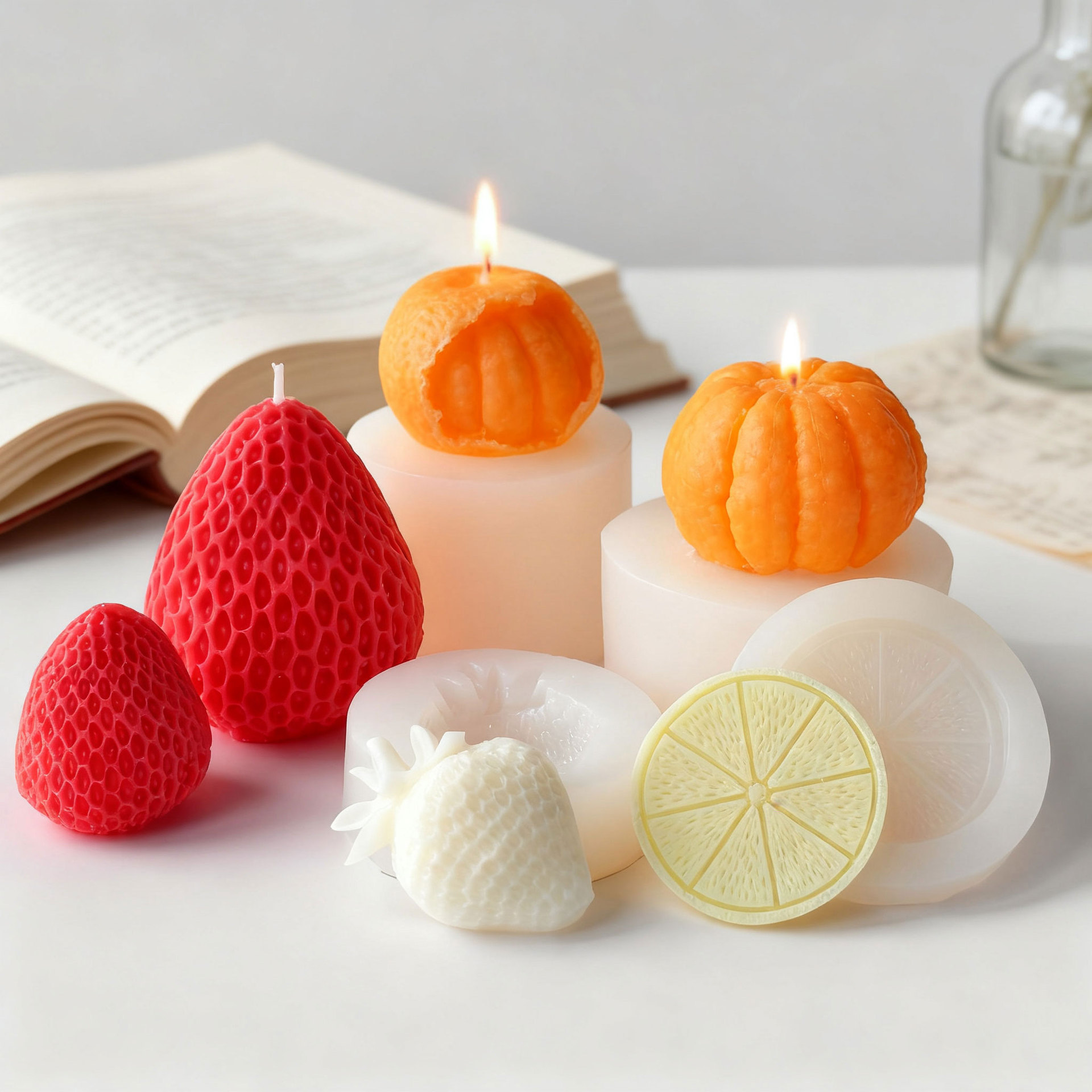 Fruit modeling silicone candle - đánh giá và giá Candle Making Tips