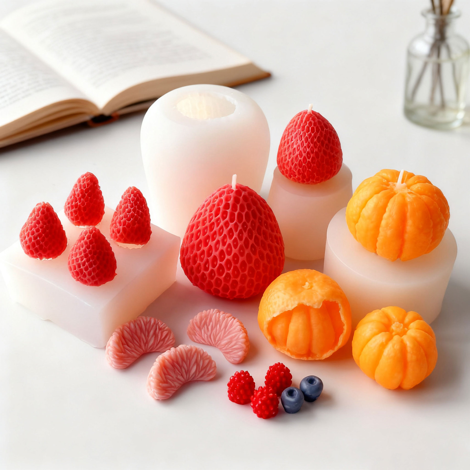Fruit modeling silicone candle - đánh giá và giá Candle Making Tips