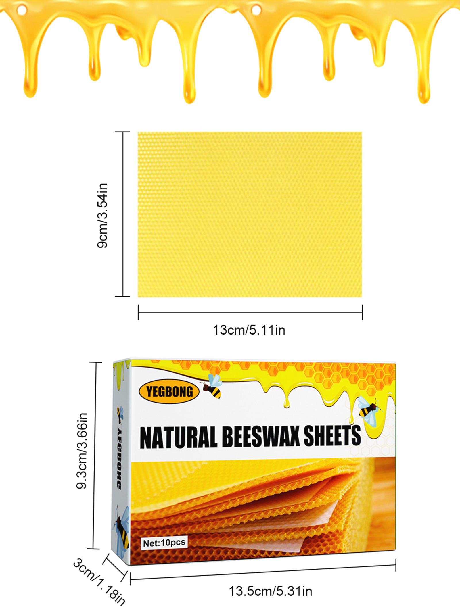 10Pcs Natural Honeycomb Bee Wa - đánh giá và giá Candle Making Tips