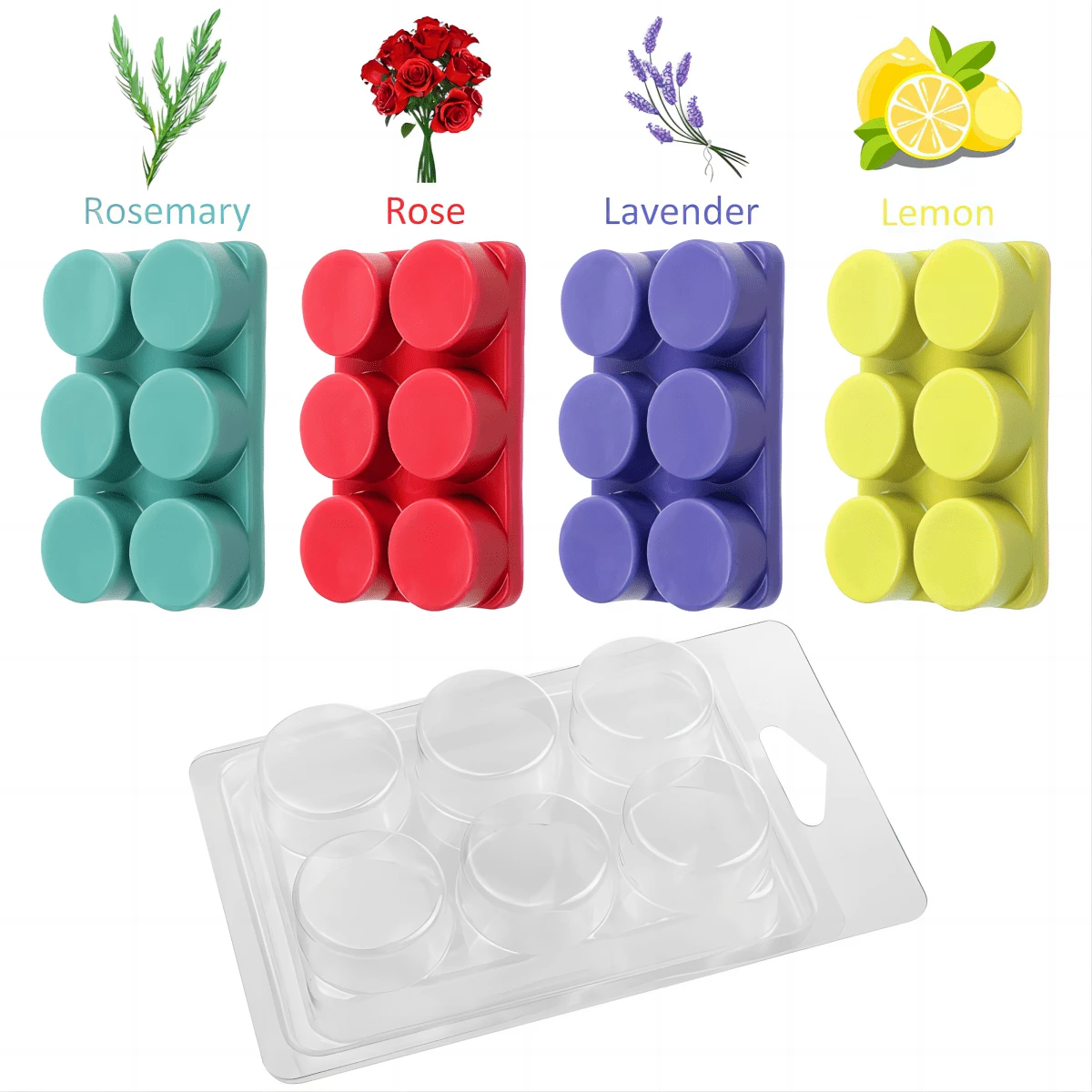 10pcs Wax Melt Mold, Wax Melt  - đánh giá và giá Candle Making Tips