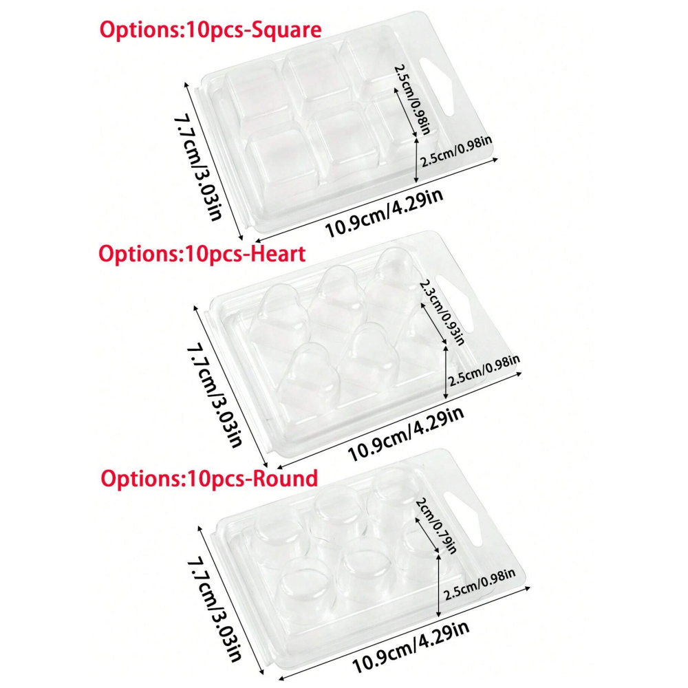 10pcs Wax Melt Mold, Wax Melt  - đánh giá và giá Candle Making Tips