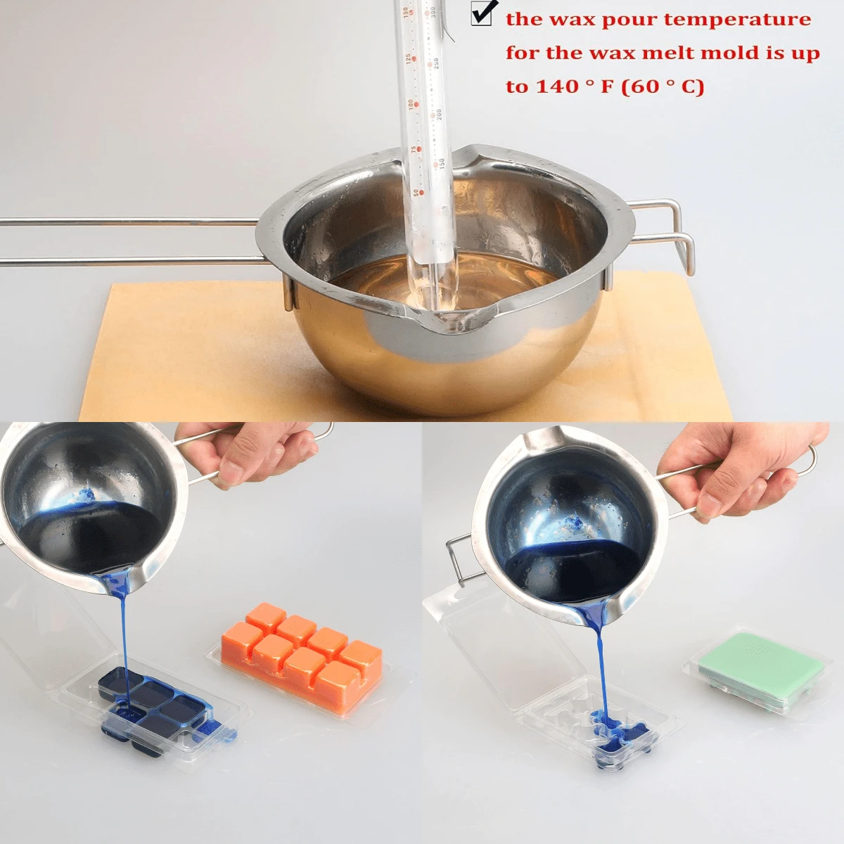 10pcs Wax Melt Mold, Wax Melt  - đánh giá và giá Candle Making Tips