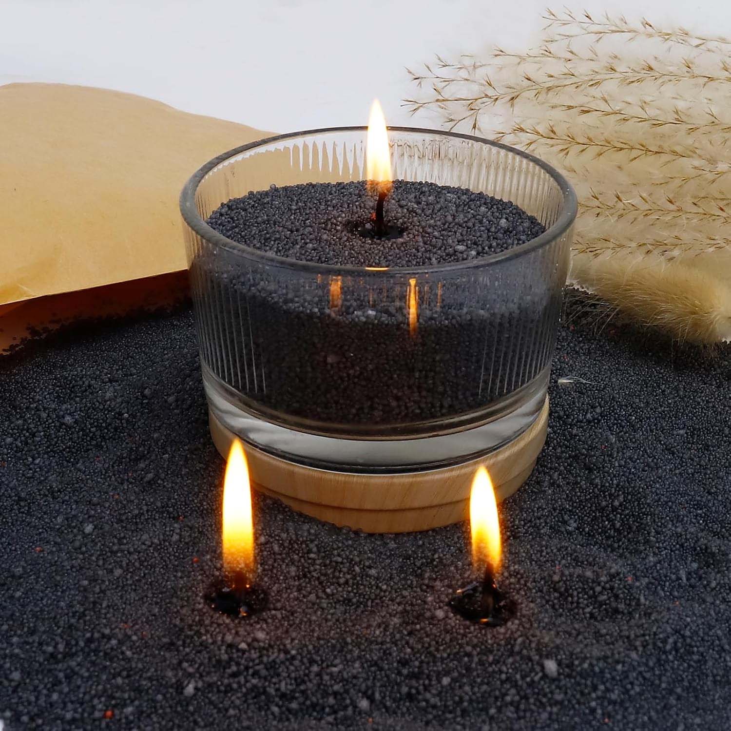 Black Candle Sand with Wick, 2 - đánh giá và giá Candle Making Wicks