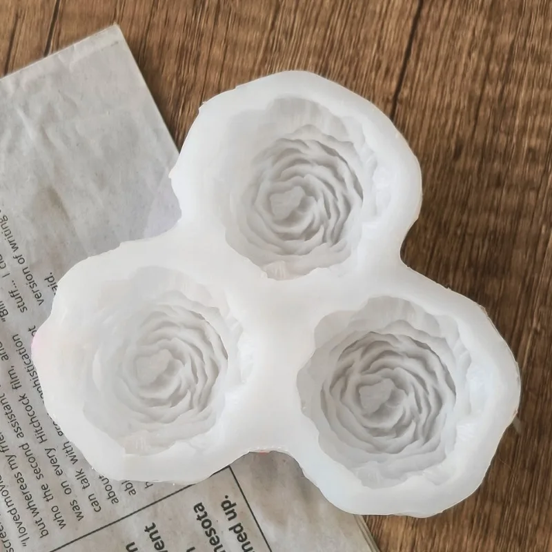 Peony Flower Candle Silicone M - đánh giá và giá Candle Mold Silicone