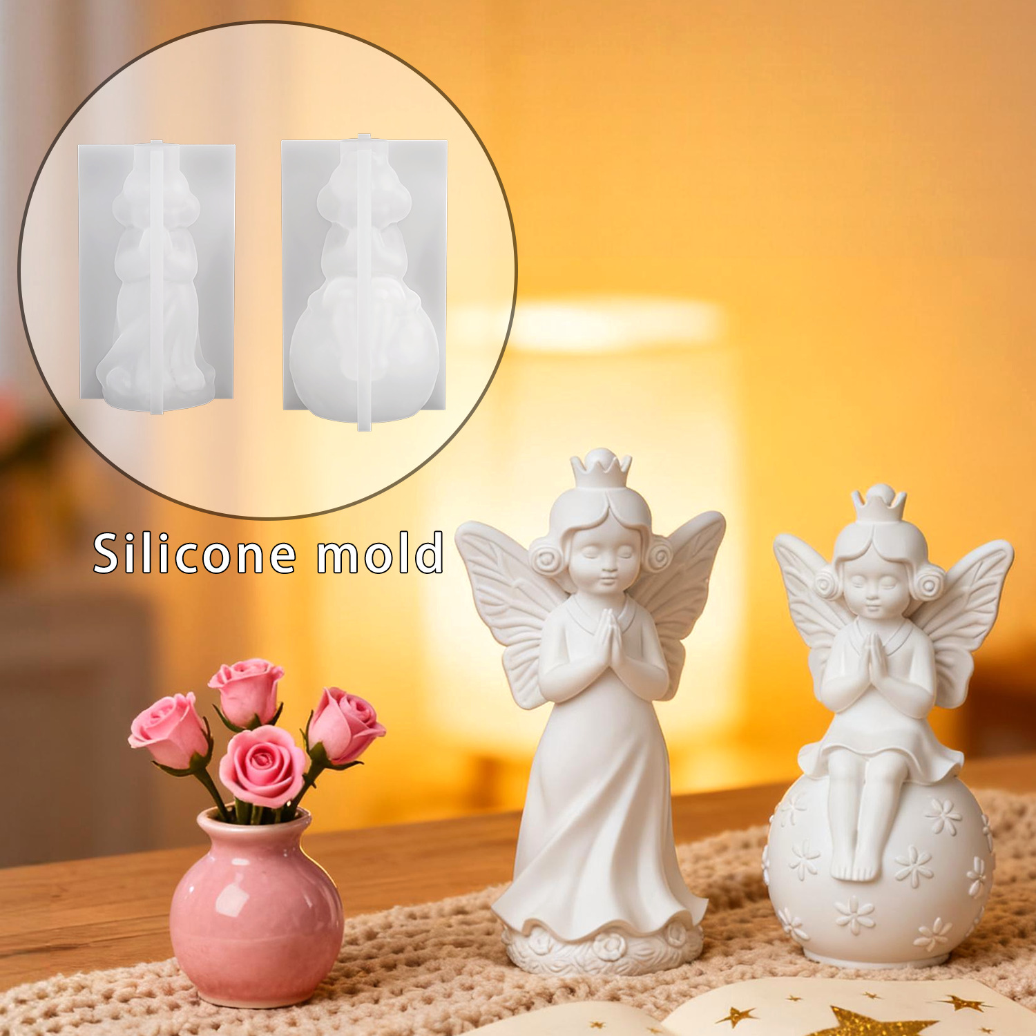DIY Butterfly Girl Figurine Ep - đánh giá và giá Candle Mold Silicone
