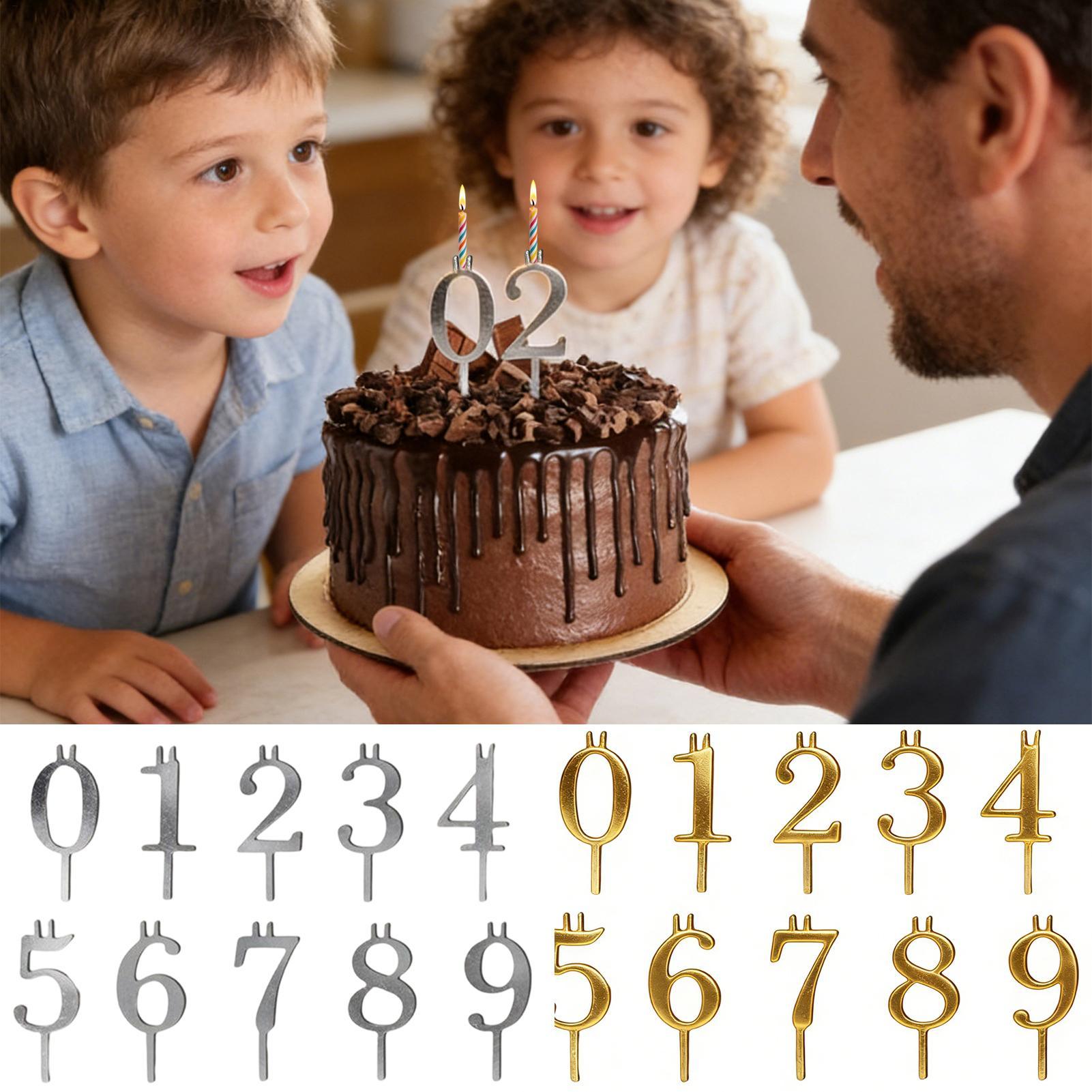 10pcs 0-9 Number Cake Toppers  - đánh giá và giá Candle Making Accessories