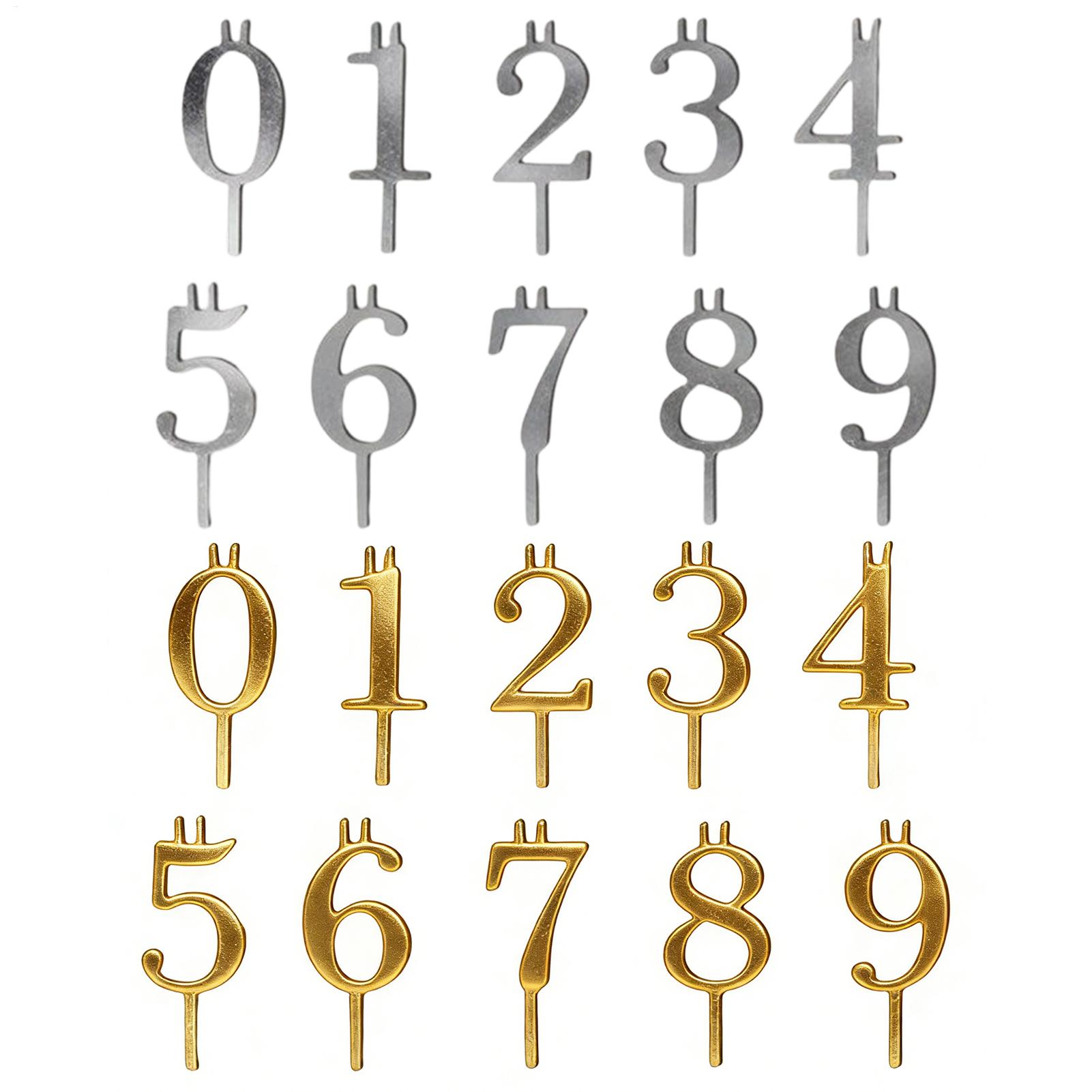 10pcs 0-9 Number Cake Toppers  - đánh giá và giá Candle Making Accessories