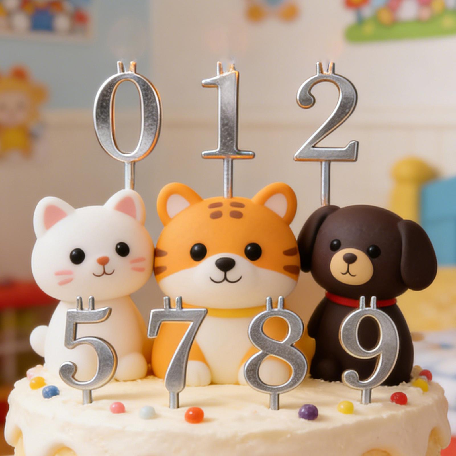10pcs 0-9 Number Cake Toppers  - đánh giá và giá Candle Making Accessories